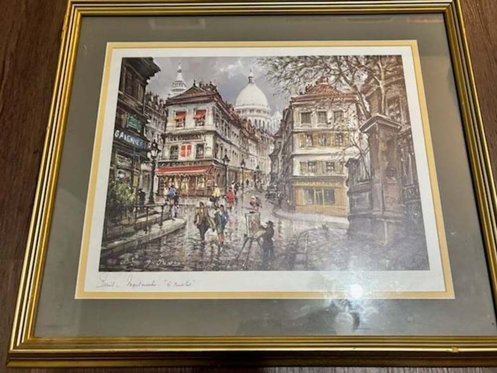Maurice Legendre Paris Montmartre Et Le Consulat Framed Print 17x20